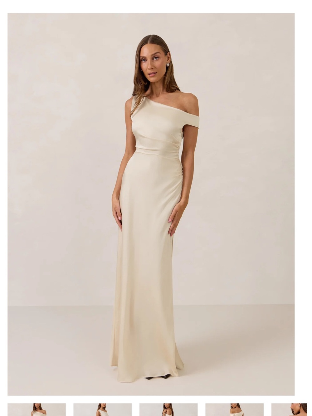 Park & Fifth Savannah Dress in Champagne Satin